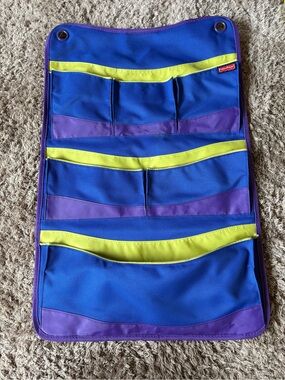 Fisher-Price Blue, Purple & Yellow Hanging Pocket Organizer